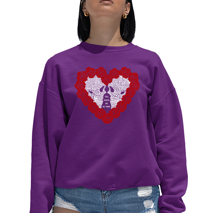 Til Death Do Us Part - Women's Word Art Crewneck Sweatshirt