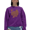 Pink XL Thanksgiving - Women's Word Art Crewneck Sweatshirt