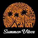  Summer Vibes - Women's Word Art Crewneck Sweatshirt