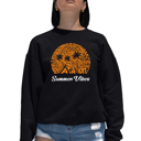 Black XXXL Summer Vibes - Women's Word Art Crewneck Sweatshirt