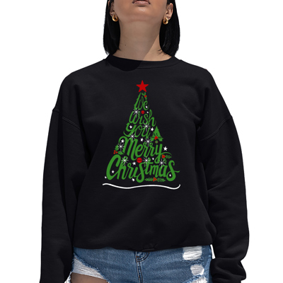 We Wish You A Merry Christmas - Women's Word Art Crewneck Sweatshirt