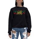 Black Small Zion - One Love - Women's Word Art Crewneck Sweatshirt