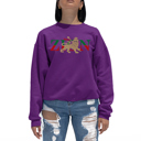 Pink XXL Zion - One Love - Women's Word Art Crewneck Sweatshirt