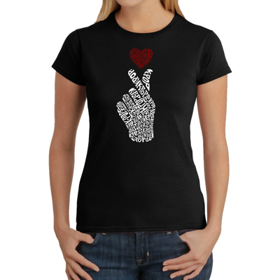 Women's Word Art T-Shirt - K-Pop