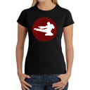 Black Medium Women's Word Art T-Shirt -Types of Martial Arts