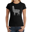 Black XL Women's Word Art T-Shirt - Llama Mama