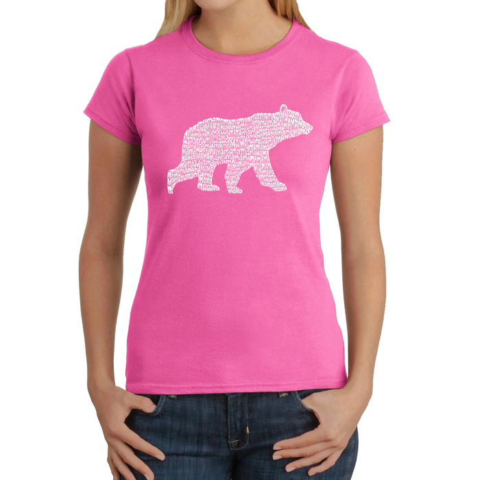 Women's Word Art T-Shirt - Mama Bear