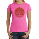 Pink Small Women's Word Art T-Shirt - Occupy Mars