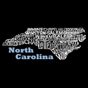 Women's Word Art T-Shirt - North Carolina