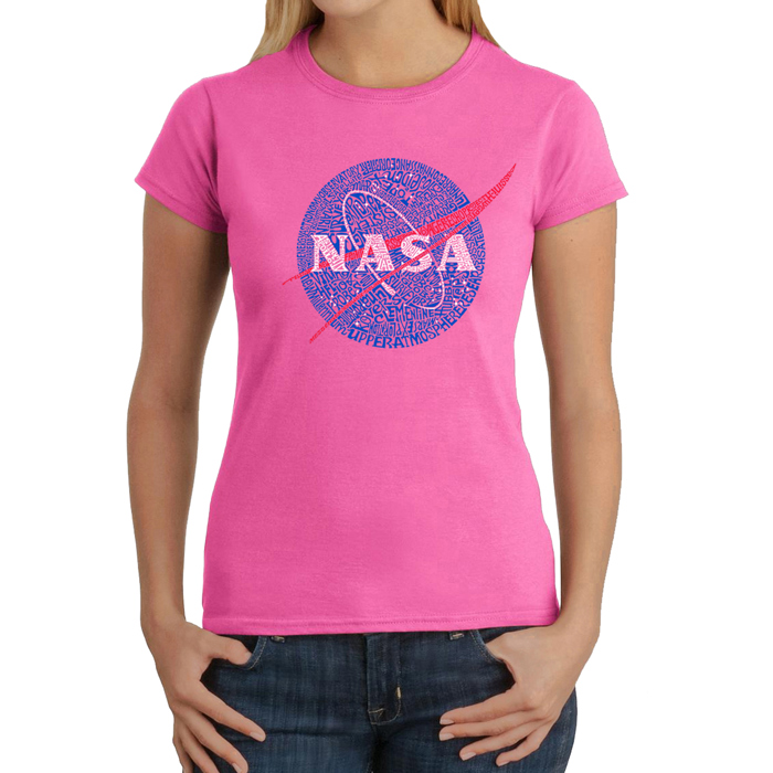Women's Word Art T-Shirt - NASA's Most Notable Missions