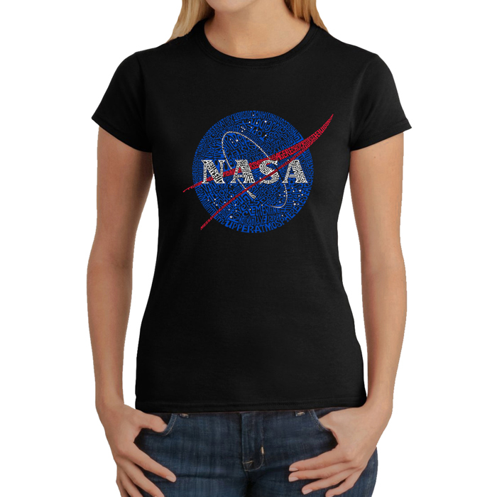 Women's Word Art T-Shirt - NASA's Most Notable Missions