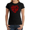 Black X-Small Women's Word Art T-Shirt - Shape of You