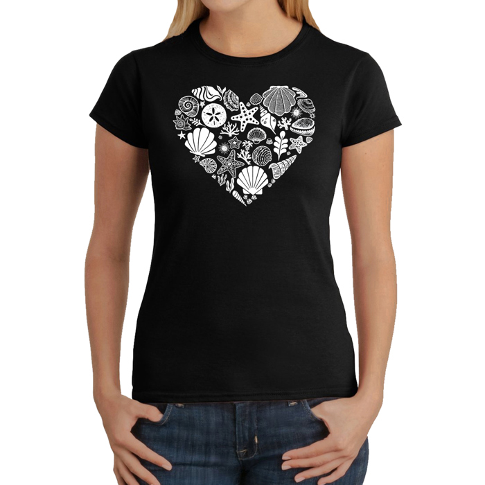 Sea Shells - Women's Word Art T-Shirt