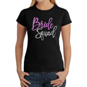  Women's Word Art T-Shirt - Bride Squad