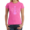 Pink X-Small It's A Love Story - Women's Word Art T-Shirt