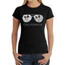  Women's Word Art T-Shirt - California Shades