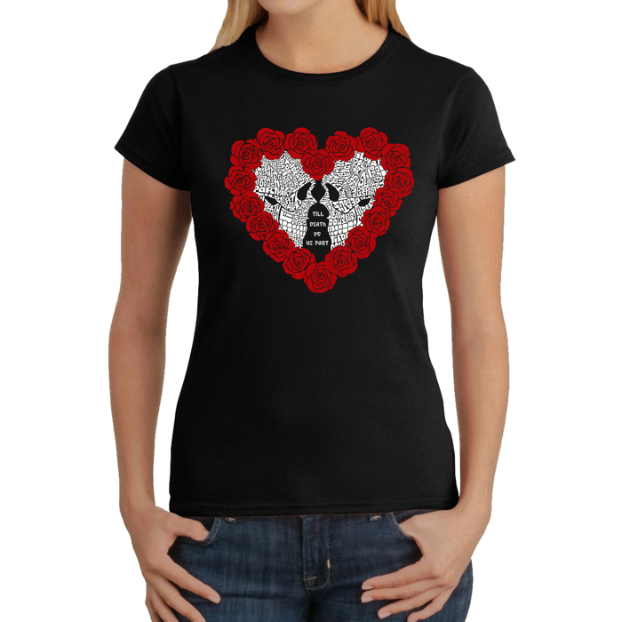 Women's Word Art T-Shirt - Til Death Do Us Part