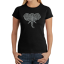  Women's Word Art T-Shirt - Tusks