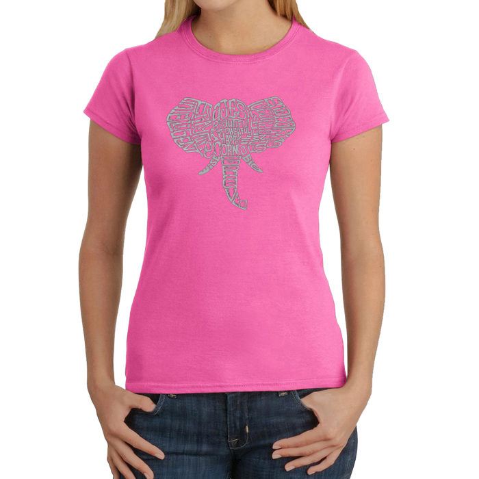 Women's Word Art T-Shirt - Tusks