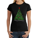 Black Large We Wish You A Merry Christmas - Women's Word Art T-Shirt