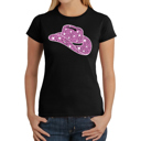 Black X-Small Cowgirl Hat - Women's Word Art T-Shirt