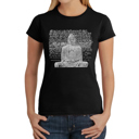  Women's Word Art T-Shirt - Zen Buddha