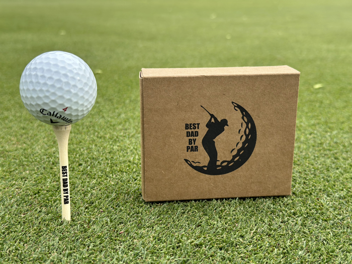 Golf Tee May the course be with you funny gift for dad grandpa for Father's Day