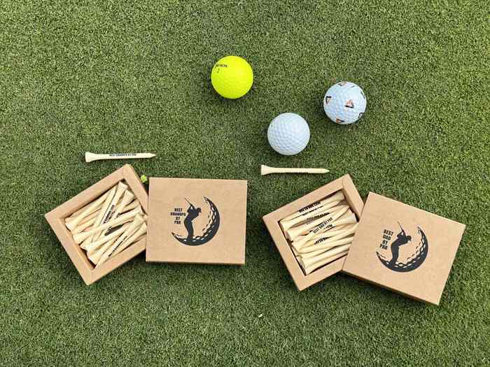 Golf Tee May the course be with you funny gift for dad grandpa for Father's Day