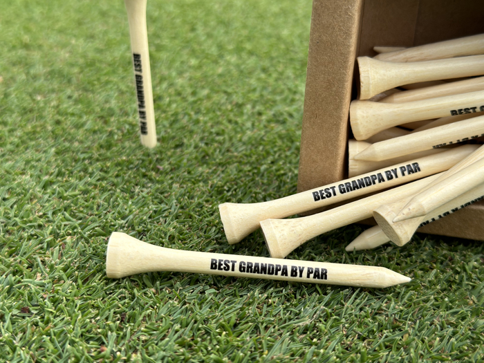 Golf Tee May the course be with you funny gift for dad grandpa for Father's Day
