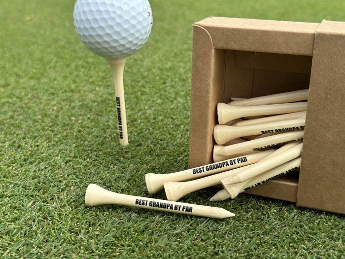 Golf Tee May the course be with you funny gift for dad grandpa for Father's Day