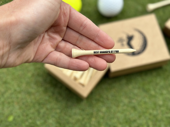 Golf Tee May the course be with you funny gift for dad grandpa for Father's Day