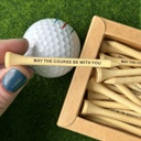 May the Course be with you Golf Tee May the course be with you funny gift for dad grandpa for Father's Day