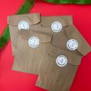 Brown Bags + stickers Christmas Advent Calendar Charm Bracelet and Necklace for kids girls DIY kit