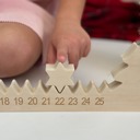 Wooden Advent  Christmas Advent Calendar Charm Bracelet and Necklace for kids girls DIY kit
