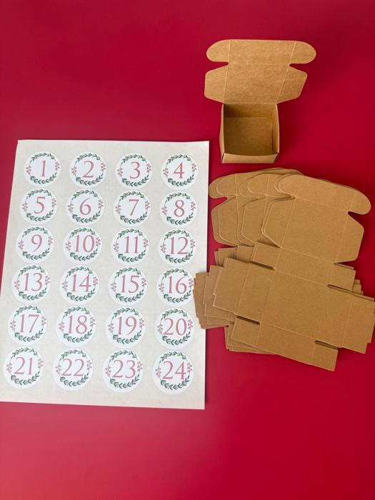 Christmas Advent Calendar Charm Bracelet and Necklace for kids girls DIY kit