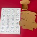 tiny boxes + stickers Christmas Advent Calendar Charm Bracelet and Necklace for kids girls DIY kit
