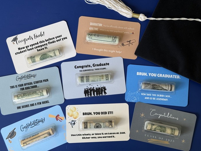 Funny graduation Bruh money holder gift for 6th grade graduates High school Senior graduates money gift graduate cash for end of school