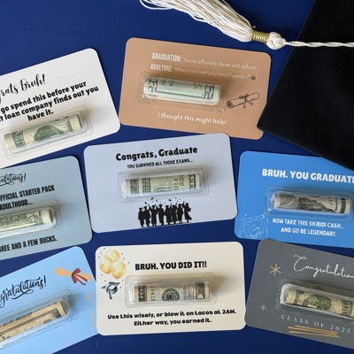 Funny graduation Bruh money holder gift for 6th grade graduates High school Senior graduates money gift graduate cash for end of school