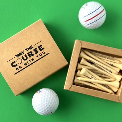 Golf Tee May the course be with you funny gift for dad grandpa for Father's Day