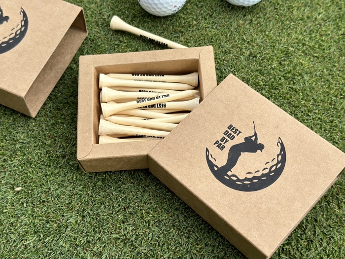 Golf Tee May the course be with you funny gift for dad grandpa for Father's Day