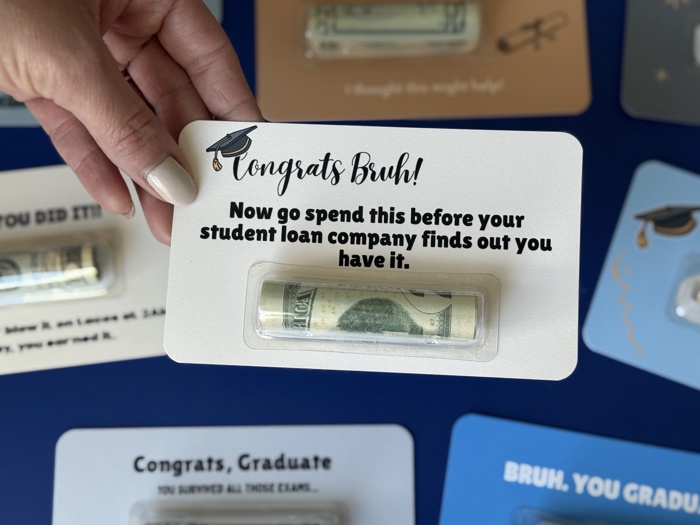 Funny graduation Bruh money holder gift for 6th grade graduates High school Senior graduates money gift graduate cash for end of school