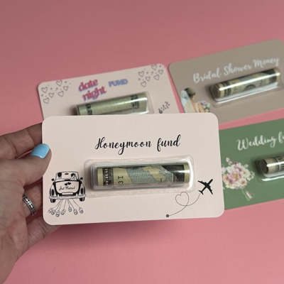 Honeymoon Fund Fund Money Card for wedding Wedding gift ideas Romantic Gift for Bride and Groom