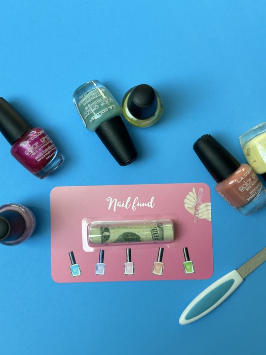 Nail Gift Spa Themed Birthday Gift Teenage Gift Ideas Money Card gift