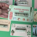 Planters and pot stash Christmas  Funny Money Card for plant lovers gift idea Plant Lady Mom Indoor Plant Gifts Christmas Card