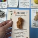  Kindergarten back to school gift for first day of school for prek pocket hug with card and felt Ghost gift for kids