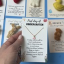 NECKLACE PINK HEART Kindergarten back to school gift for first day of school for prek pocket hug with card and felt Ghost gift for kids