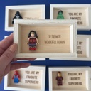 Wonder Woman Superhero Shadow Box Valentine Gift | Funny Gift for Him