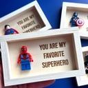 Spider man  Superhero Shadow Box Valentine Gift | Funny Gift for Him