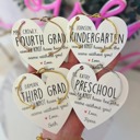  Teacher Appreciation End of Year Teacher Gift Knot Bangle & Heart Card! Teacher thank you! NON-Tarnish!