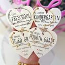  Teacher Appreciation End of Year Teacher Gift Knot Bangle & Heart Card! Teacher thank you! NON-Tarnish!